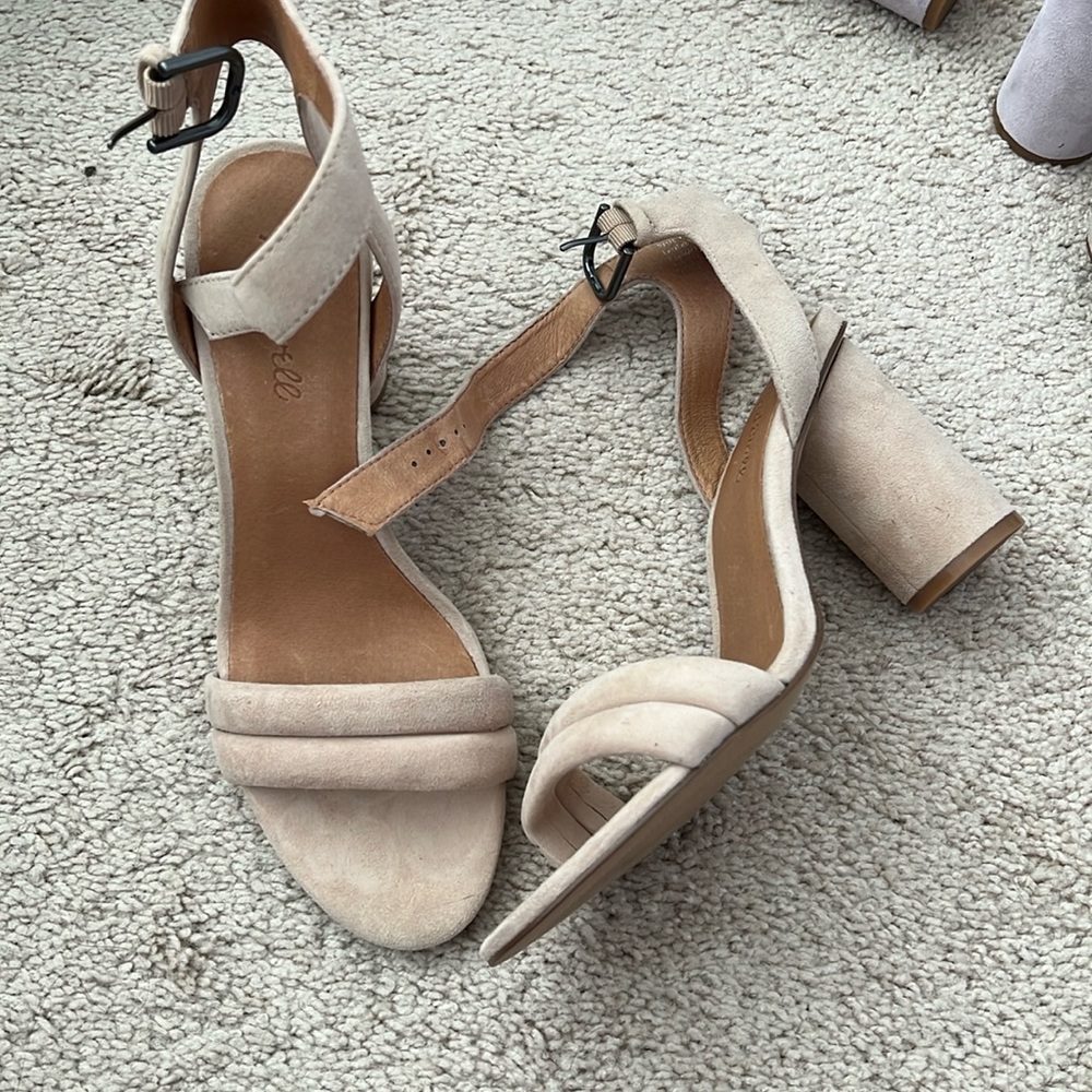 Suede Nude Madewell Heels